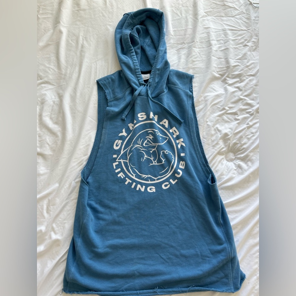 Gymshark Teal Sleeveless Hoodie